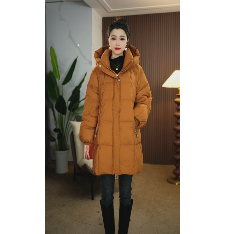 【奈娅定制】D8202欧版云感泡芙鹅绒服洋气时尚轻奢白鹅绒羽绒服女