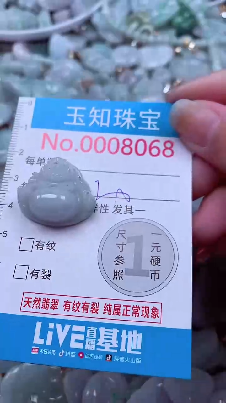 吊坠(不含链)未镶嵌翡翠8068