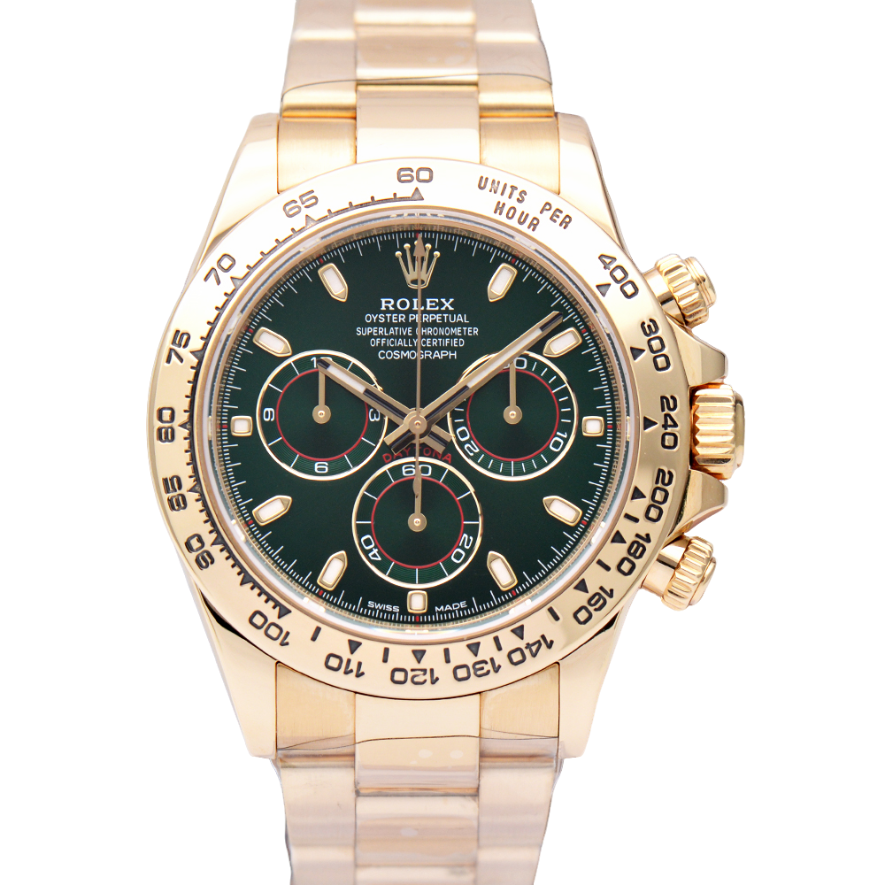 99新 Rolex/劳力士 迪通拿系列116508绿金迪40mm自动机械男表