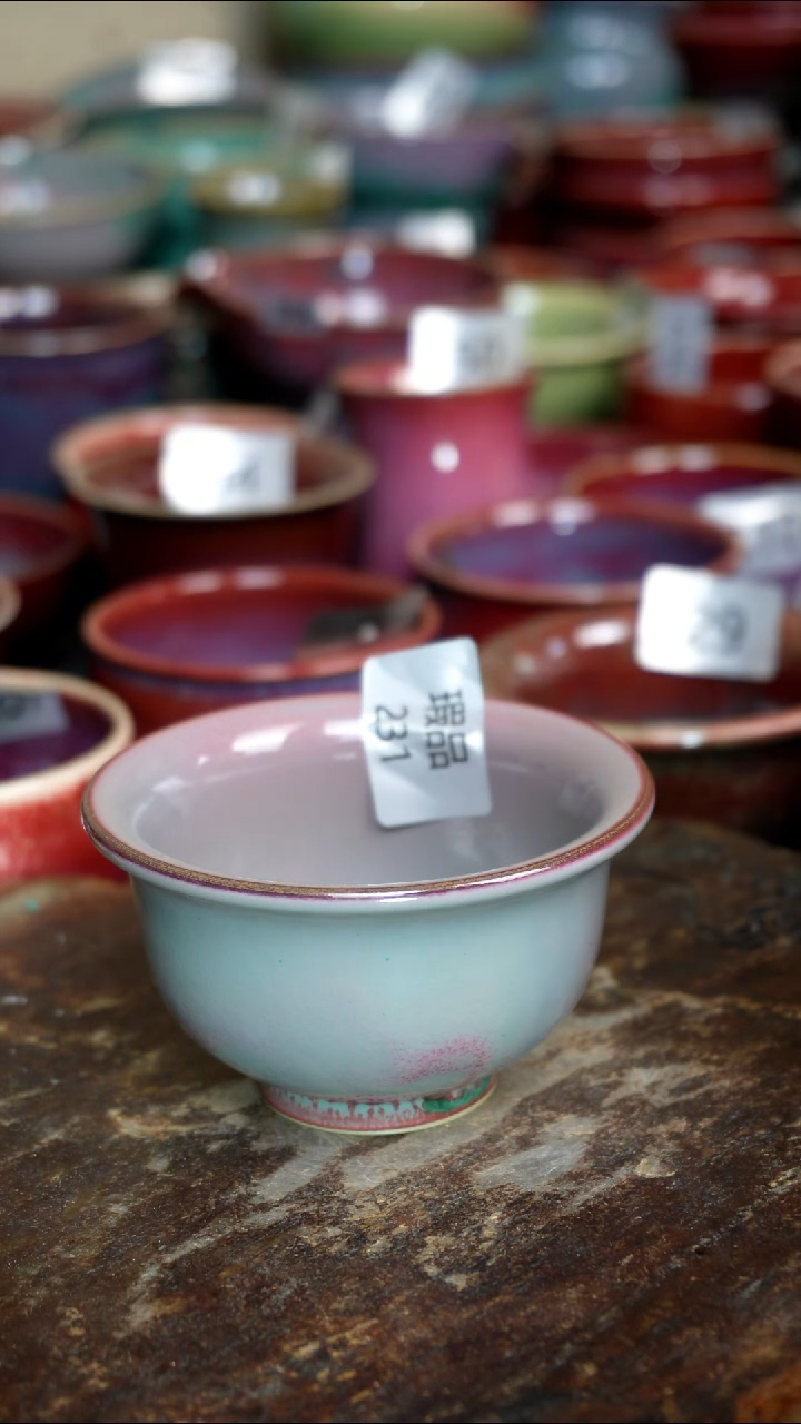 【闪购商品】摆件钧瓷手工茶器窑变