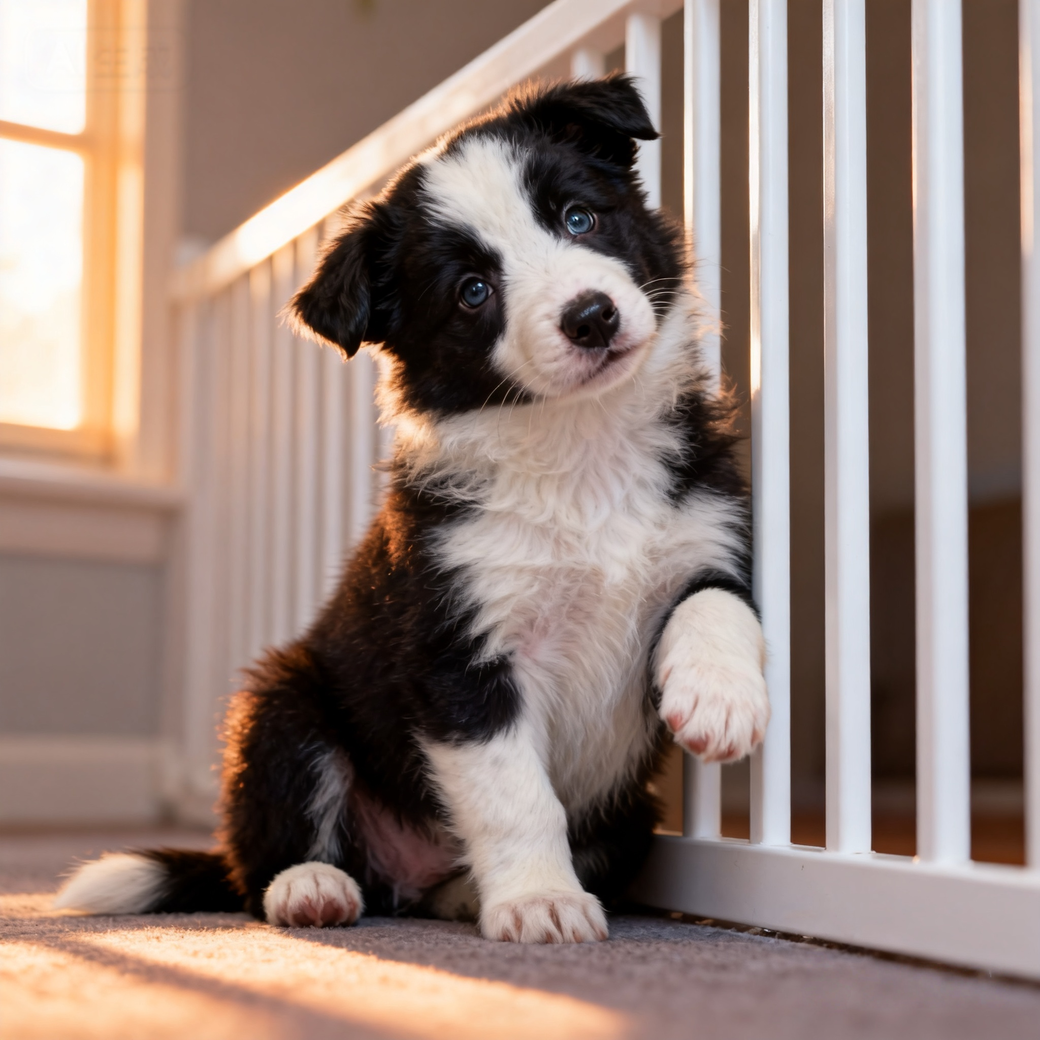 边牧幼犬陪伴犬大骨架可爱型粘人好养活体聪明网红宠物狗白色幼崽