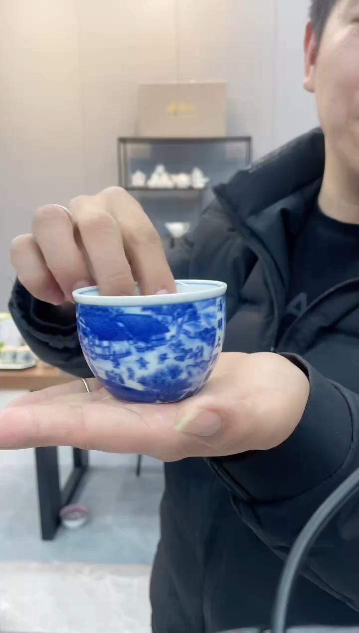 【闪购商品】【瓷心匠物】直播间福利款清明上河图杯2个