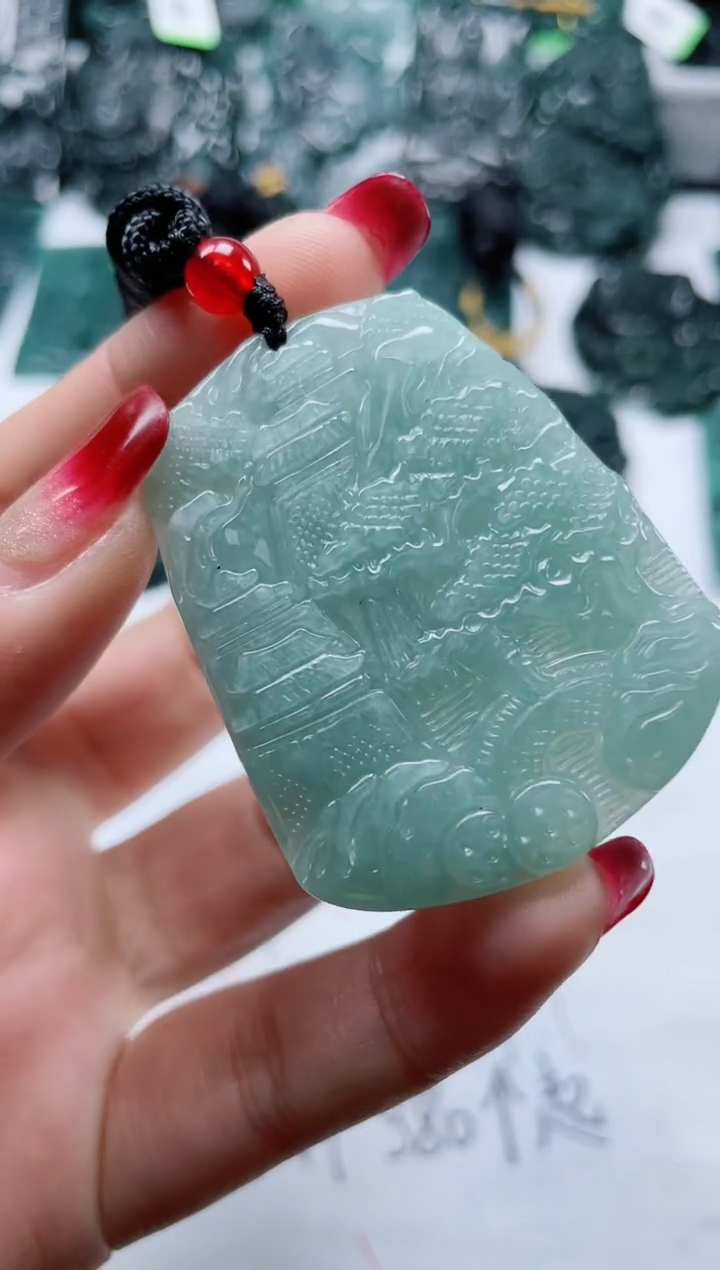 【闪购商品】翡翠颈饰未镶嵌多样性发货一件发货-大山水