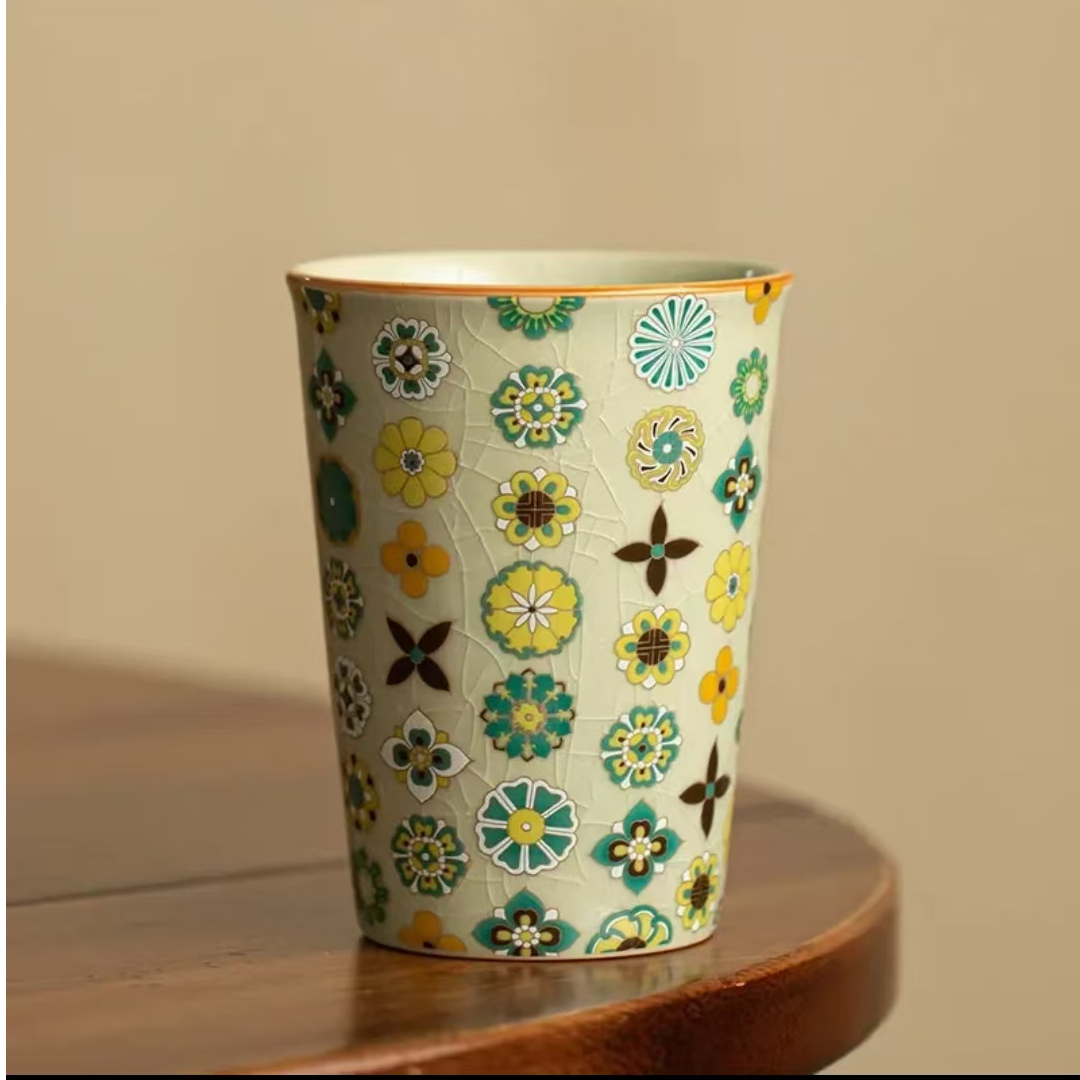 汝窑皮球花可乐杯 -ZH744（众）