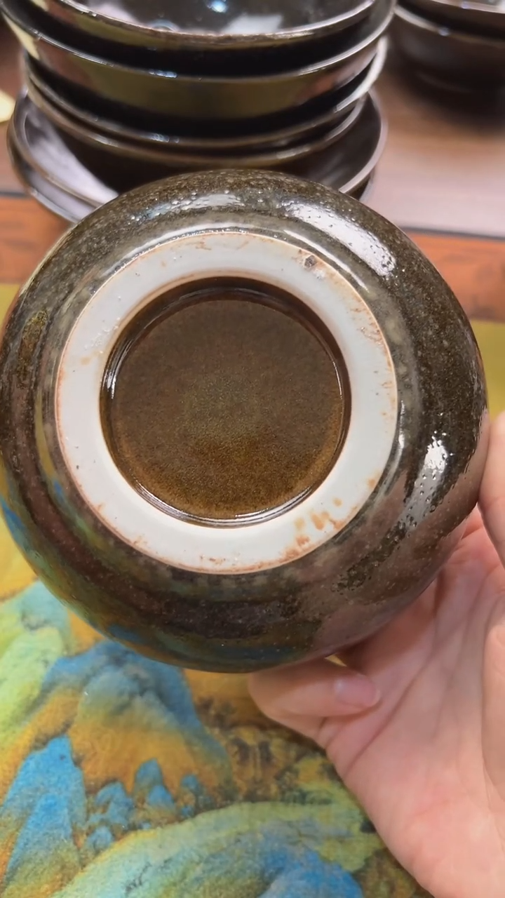 微瑕鳝鱼黄色碗两只不退不换