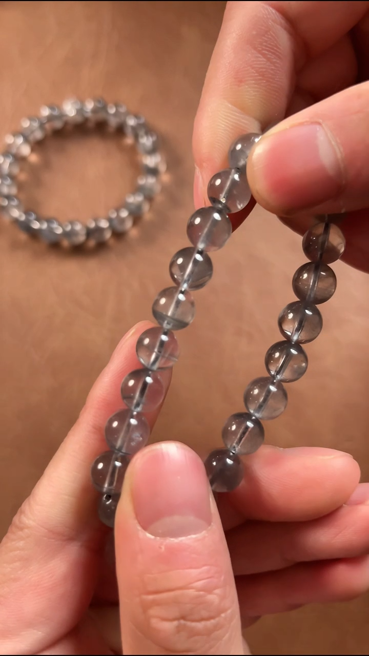 未镶嵌手链水晶黑幽灵