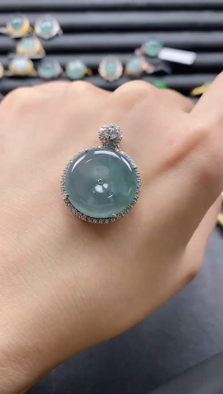 【闪购商品】翡翠戒指银S925镶嵌1111