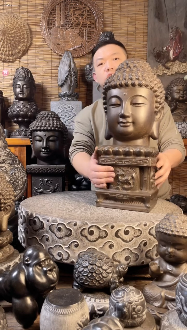 【闪购商品】40佛头+四大神兽底座+30佛头+时来底