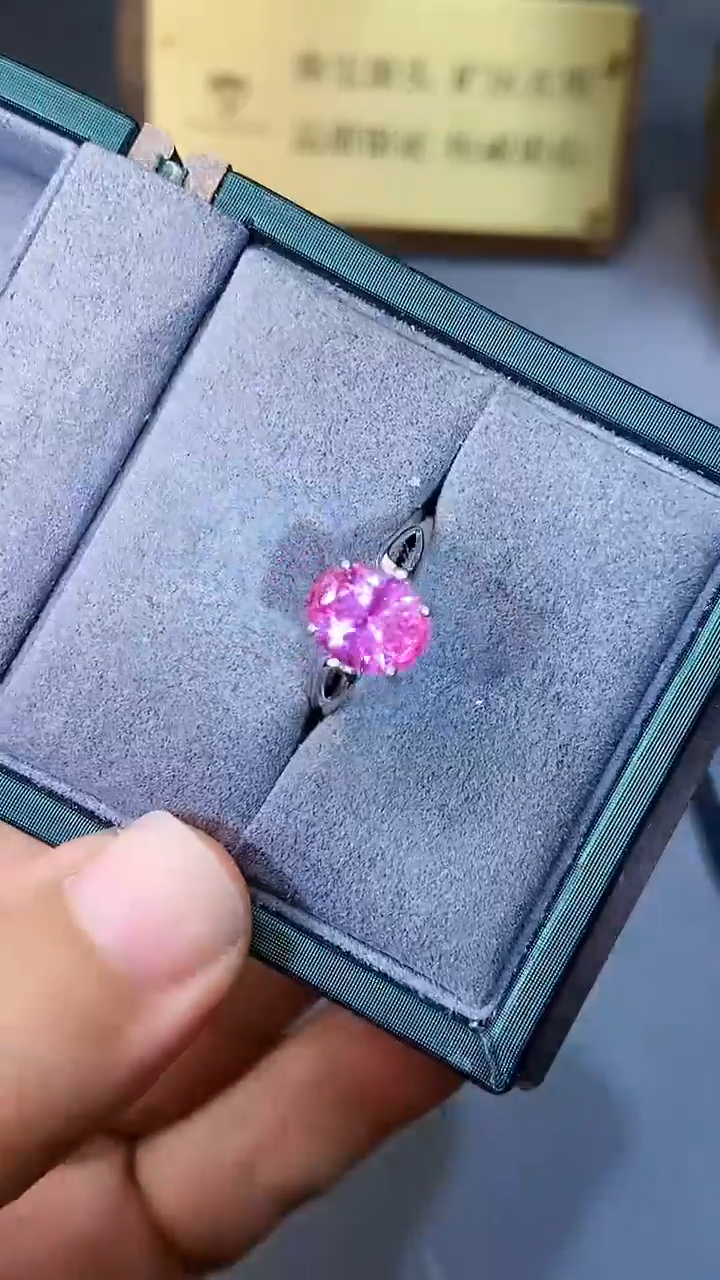 【闪购商品】彩色蓝宝石戒指银S925镶嵌354