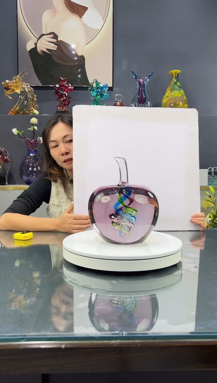 手工艺品琉璃  水晶琉璃摆件1个