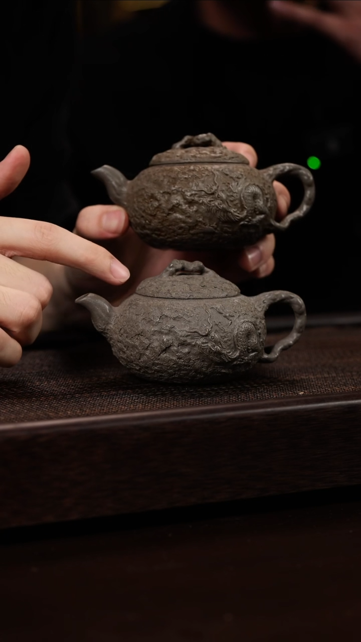 【闪购商品】紫砂茶壶隐龙矮供春青段