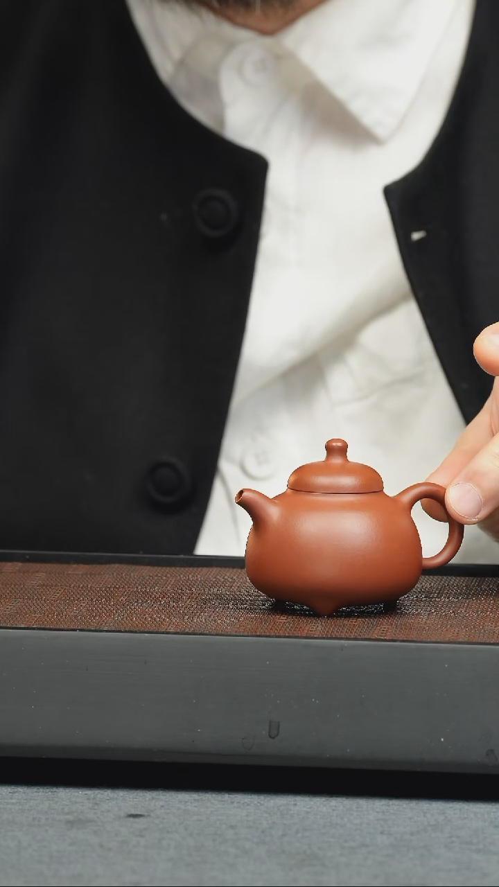 【闪购商品】紫砂茶壶五堂 景舟乳鼎-朱泥