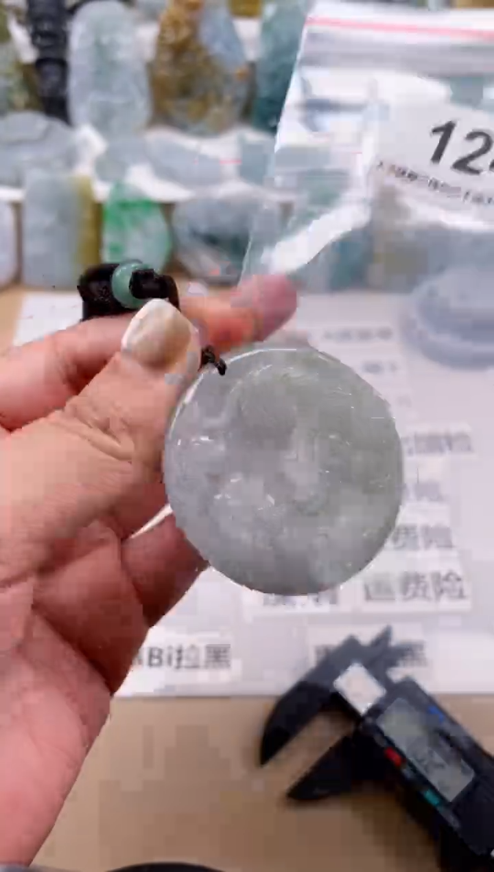 【闪购商品】翡翠颈饰未镶嵌天然 缅甸A货翡翠124