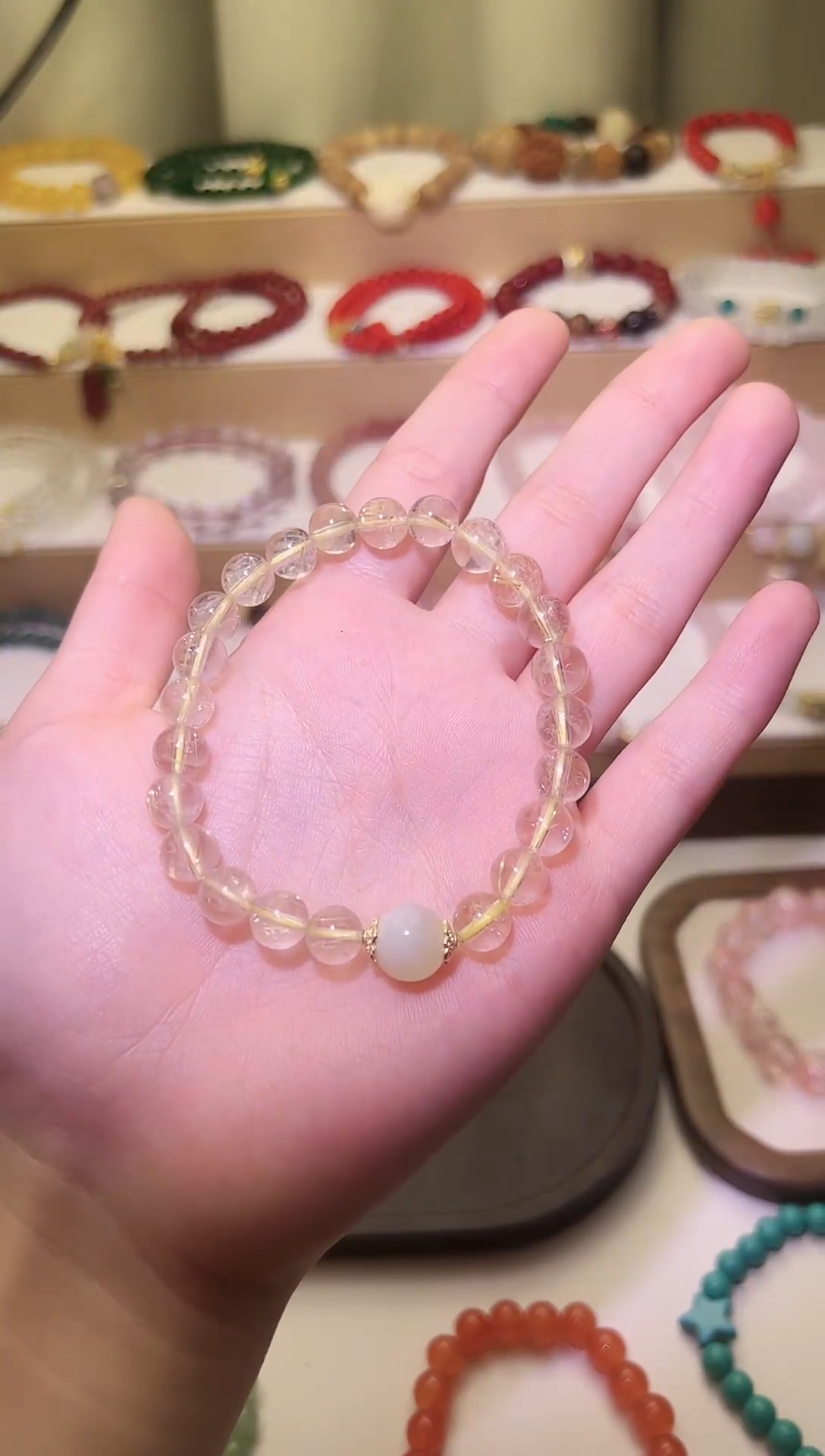 【闪购商品】水晶手串未镶嵌金发晶手串