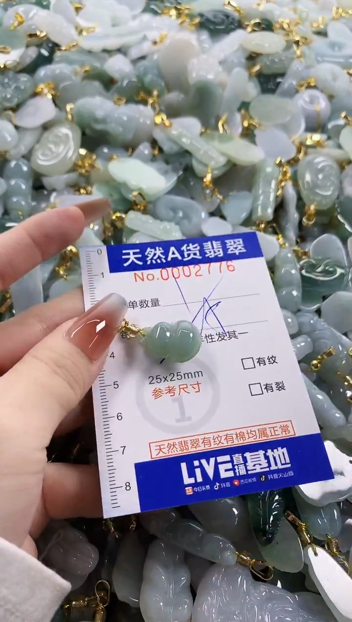 颈饰未镶嵌翡翠天然A货翡翠