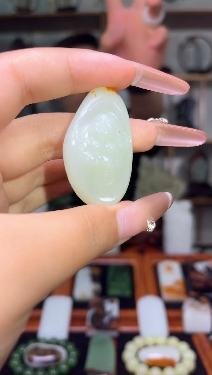 和田玉未镶嵌挂件97