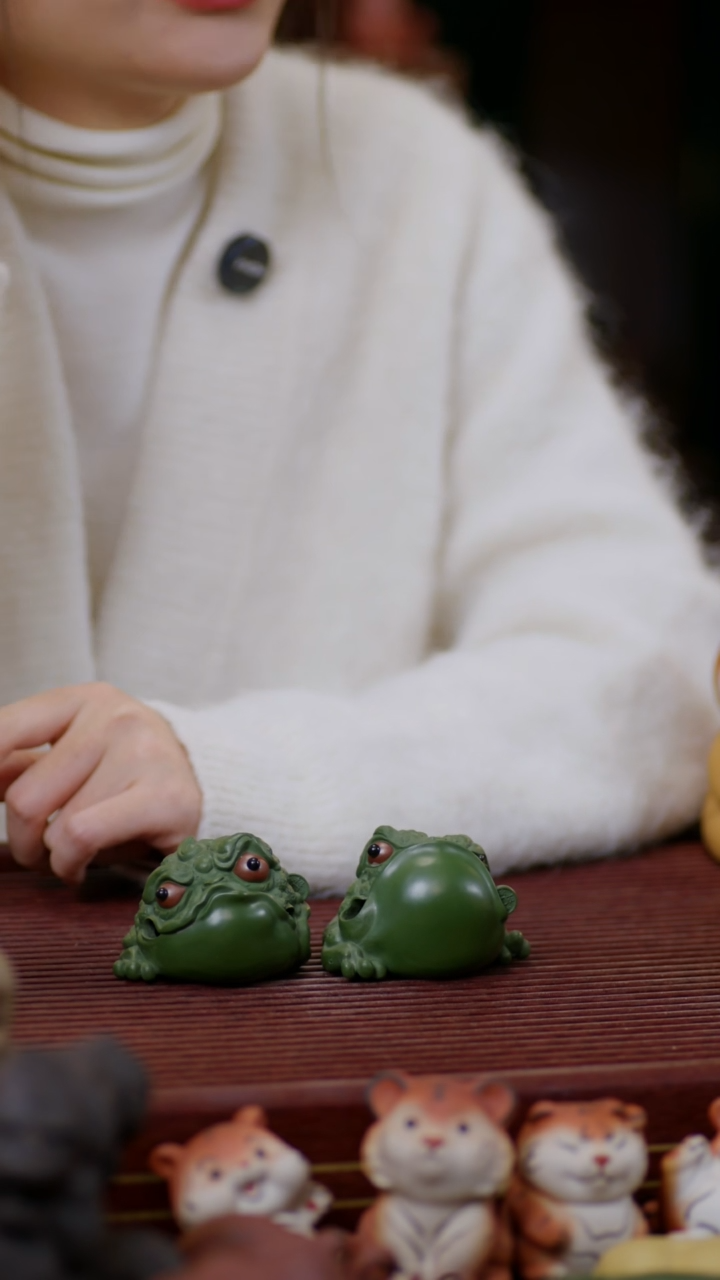 【闪购商品】紫砂茶宠一对金蟾