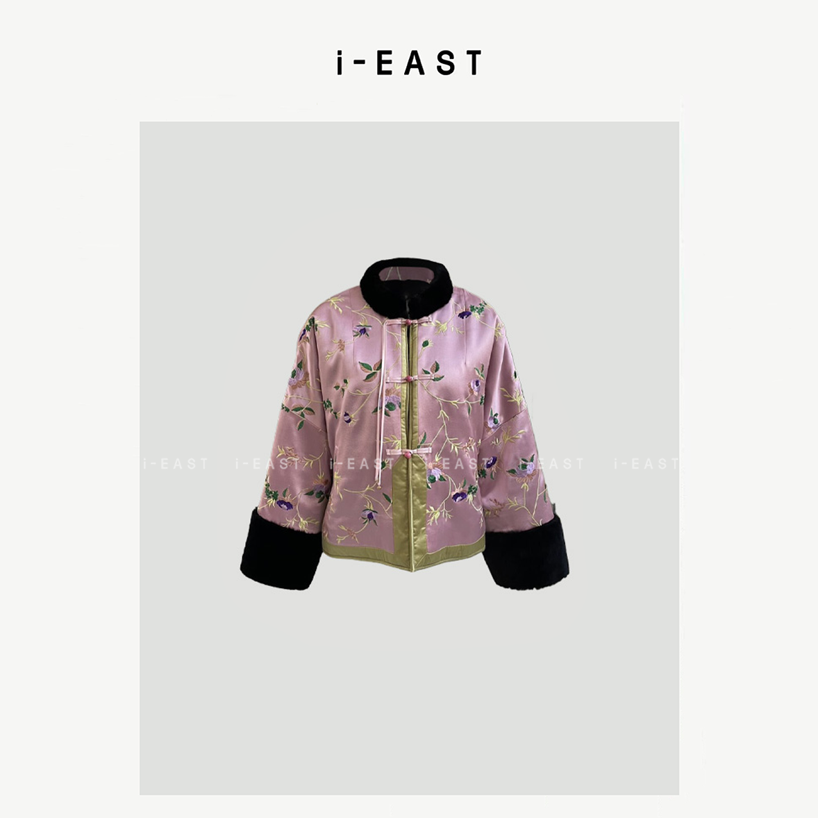 i-EAST 曦月琼瑶~新中式毛毛刺绣设计感外套-3D WT41511