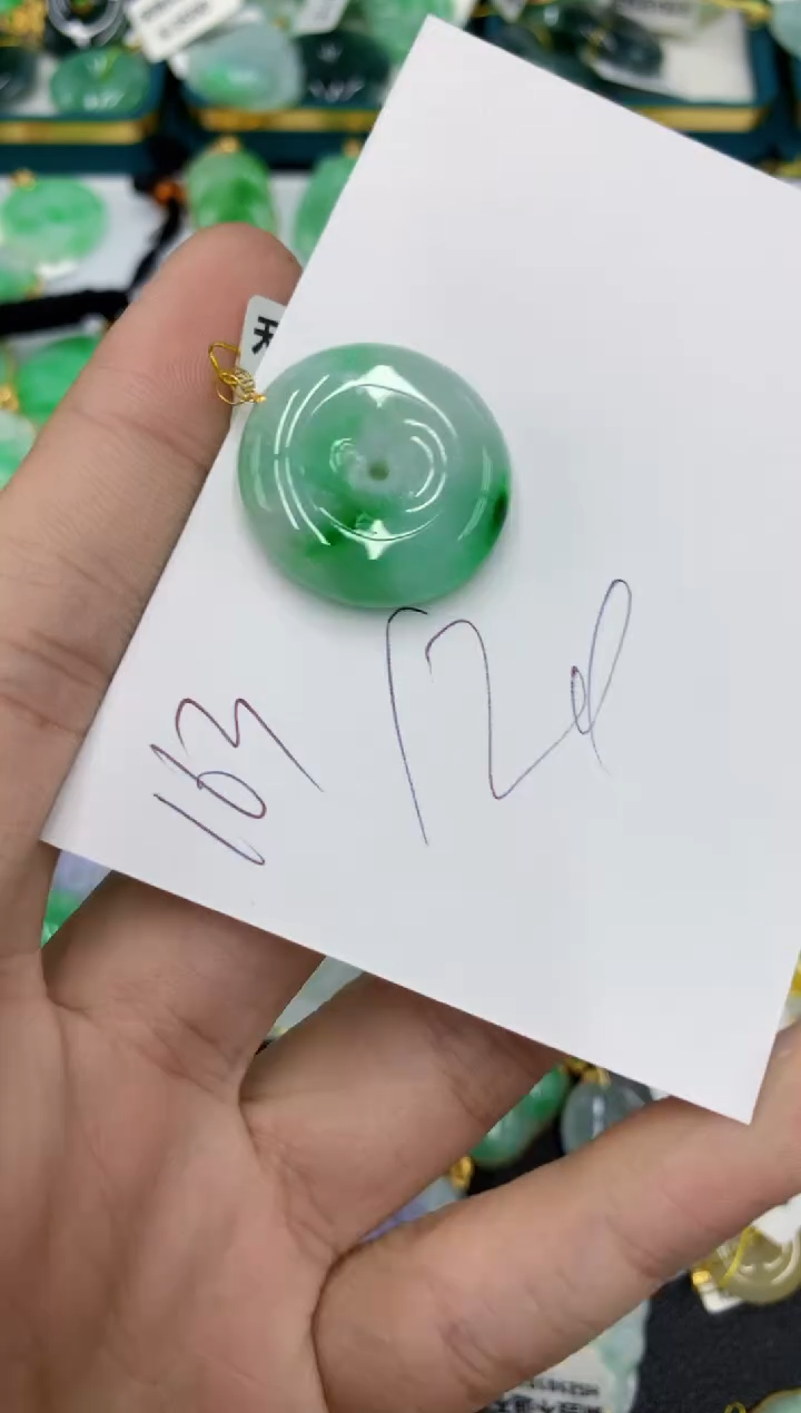 【闪购商品】翡翠颈饰18K金镶嵌号链接111111