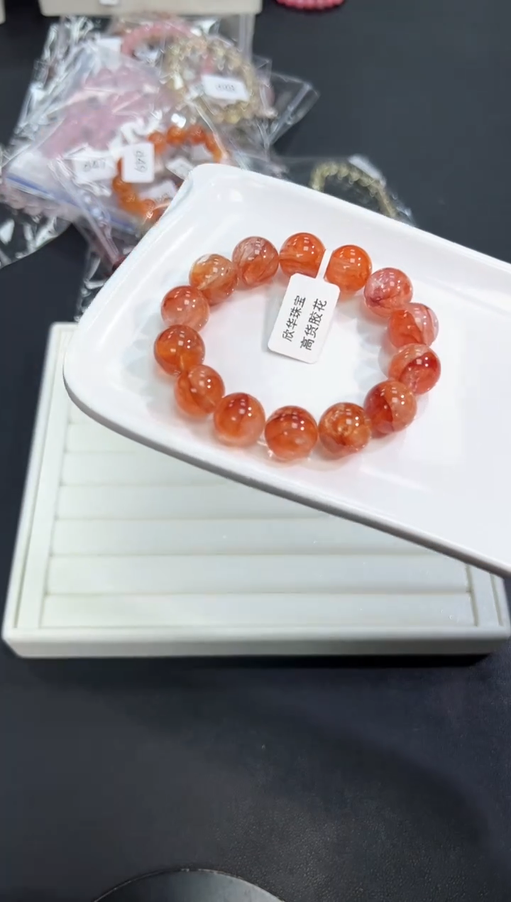 【闪购商品】水晶手串未镶嵌51d多样性发其一/1条14mm默认微瑕