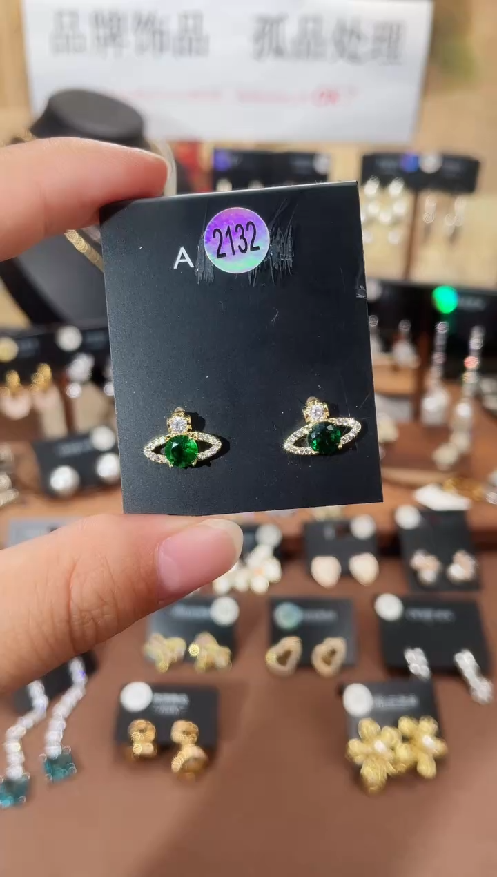 合金925银锆石豆2132