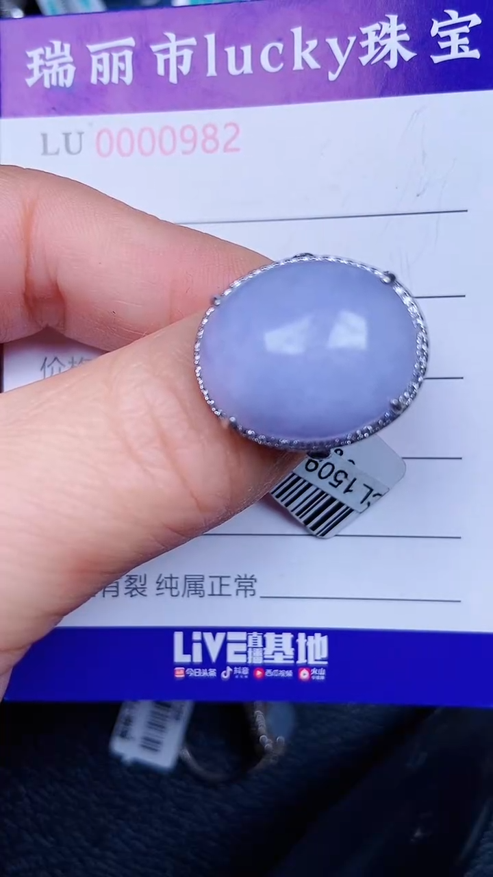 颈饰银S925镶嵌翡翠0982
