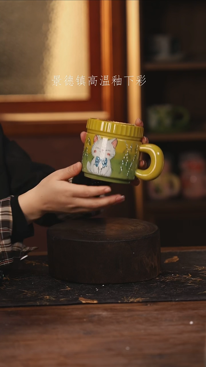 陶瓷景德镇高温釉下手绘陶瓷