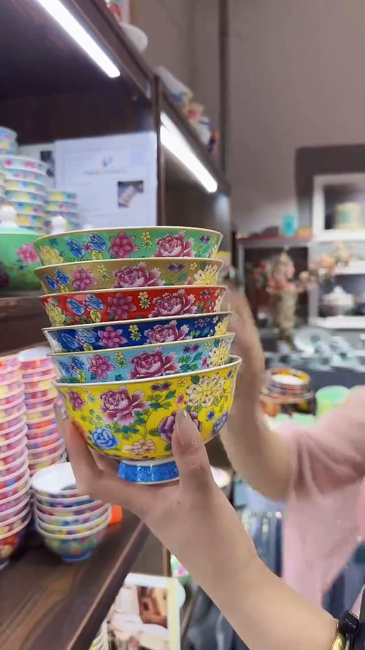 瓷片5英寸饭碗6个景德镇餐具