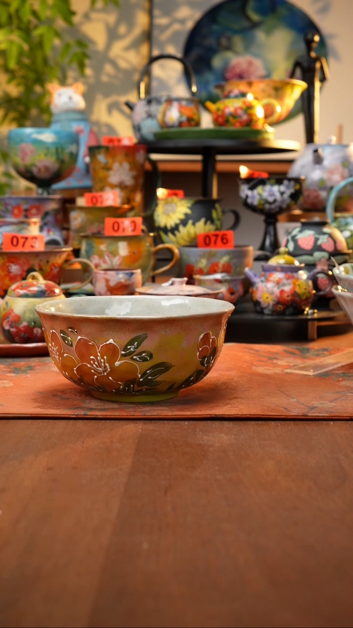 瓷片景德镇手工手绘047