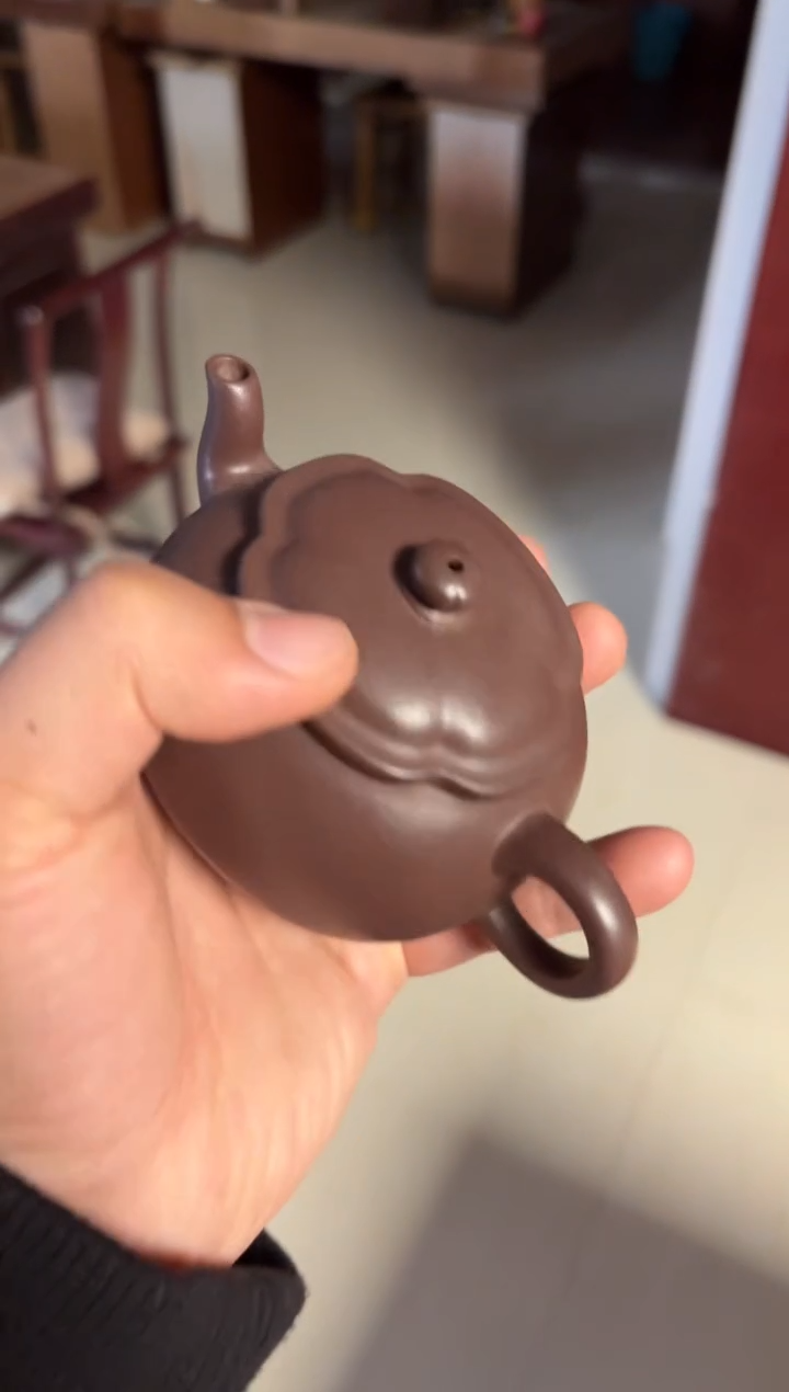 【闪购商品】紫砂茶壶紫泥奎面680