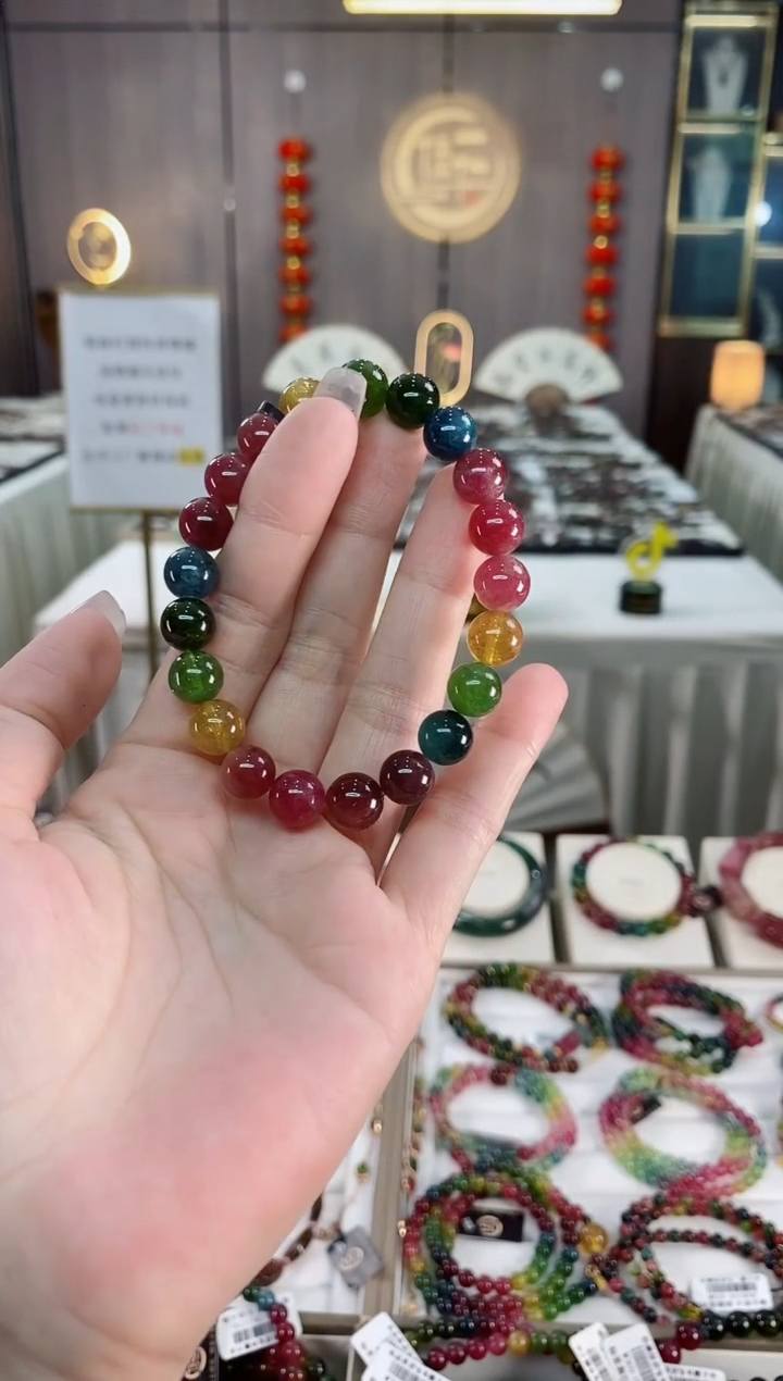 单圈手串未镶嵌碧玺（多样性发一条）hon
