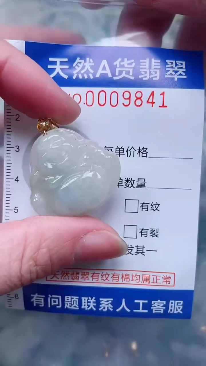 翡翠未镶嵌吊坠(不含链)1