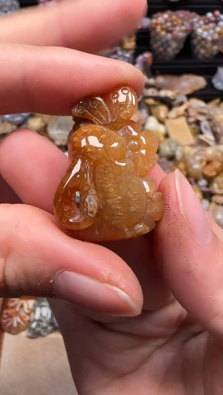 【闪购商品】硅化珊瑚（珊瑚玉）颈饰未镶嵌067