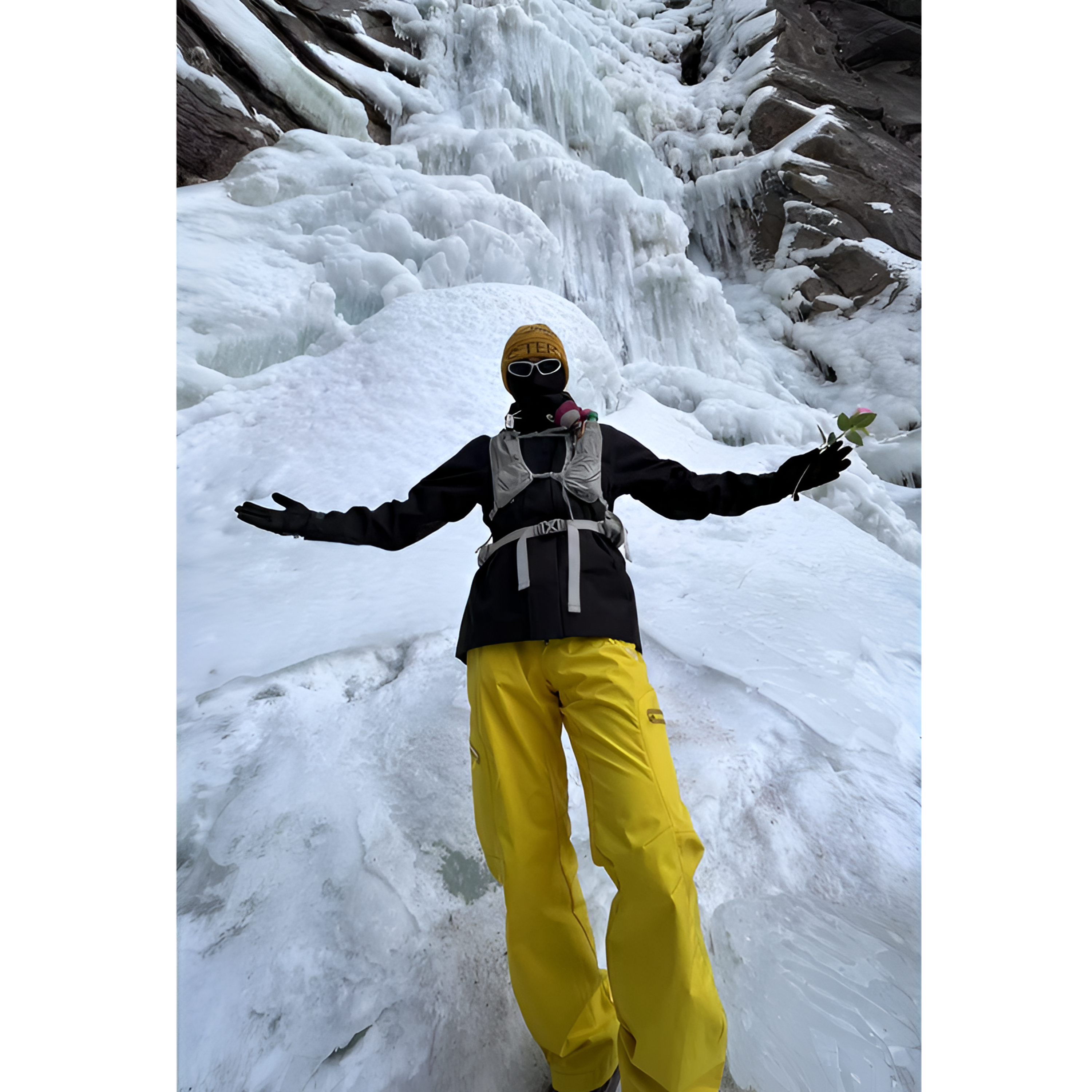 芙沿黄色户外登山冲锋裤男女同款春秋季防风防水运动徒步工装裤