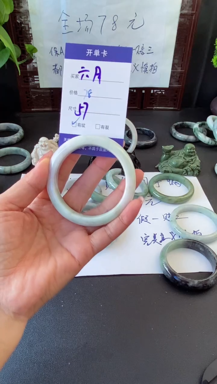 未镶嵌手镯翡翠六*翡翠手镯#13