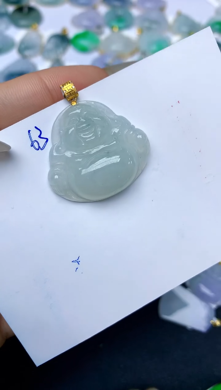 【闪购商品】翡翠颈饰18K金镶嵌天然A货翡翠