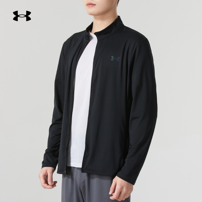 【正品】UA安德玛针织夹克男装新款休闲跑步运动户外训练服 1390051