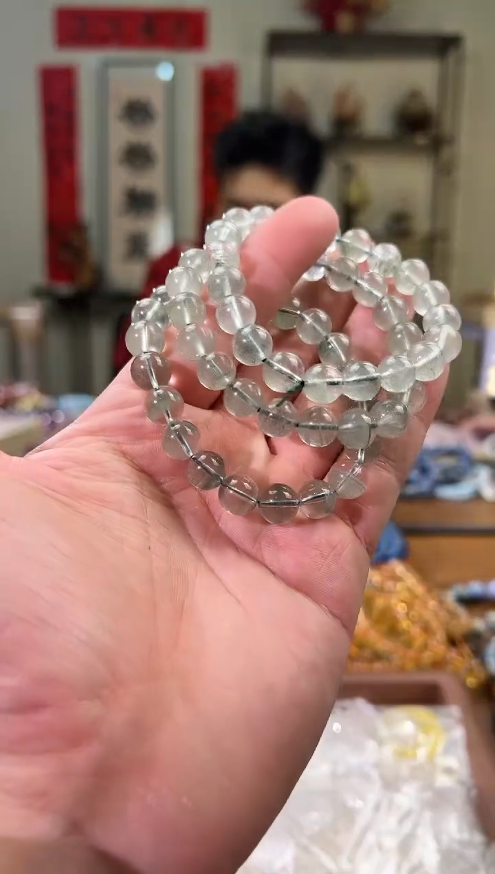 【闪购商品】水晶手串未镶嵌9.6m绿幽灵千层（多样性发其一）