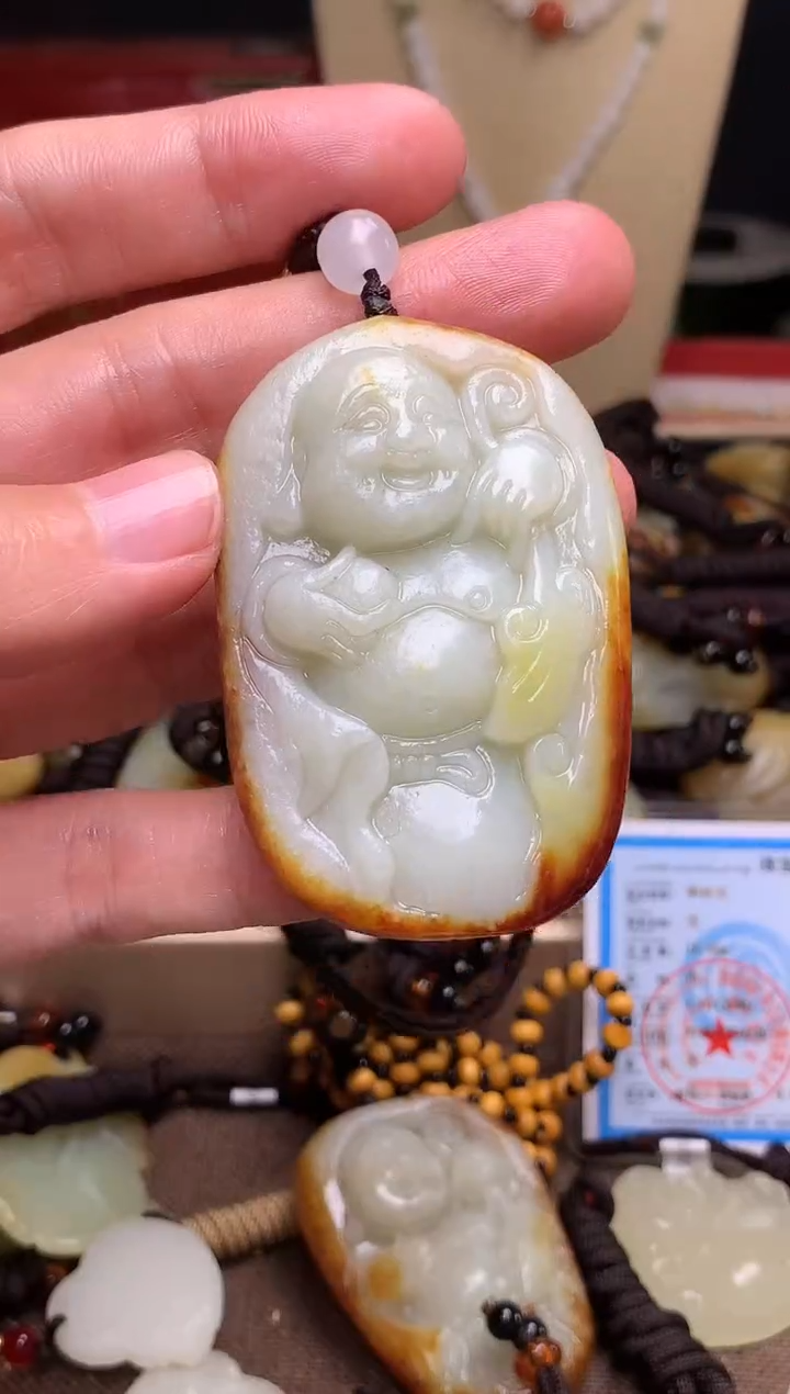 颈饰未镶嵌和田玉新疆料青海料清水和田玉吊坠