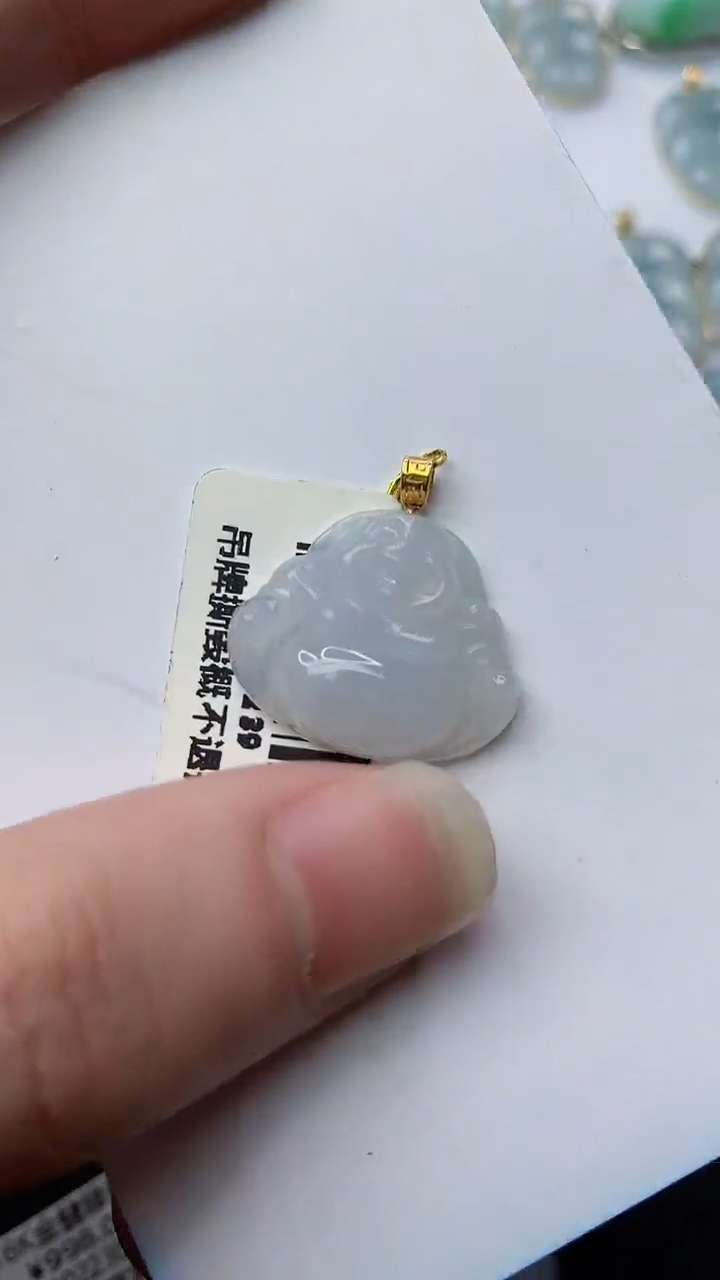 【闪购商品】翡翠颈饰18K金镶嵌4..........