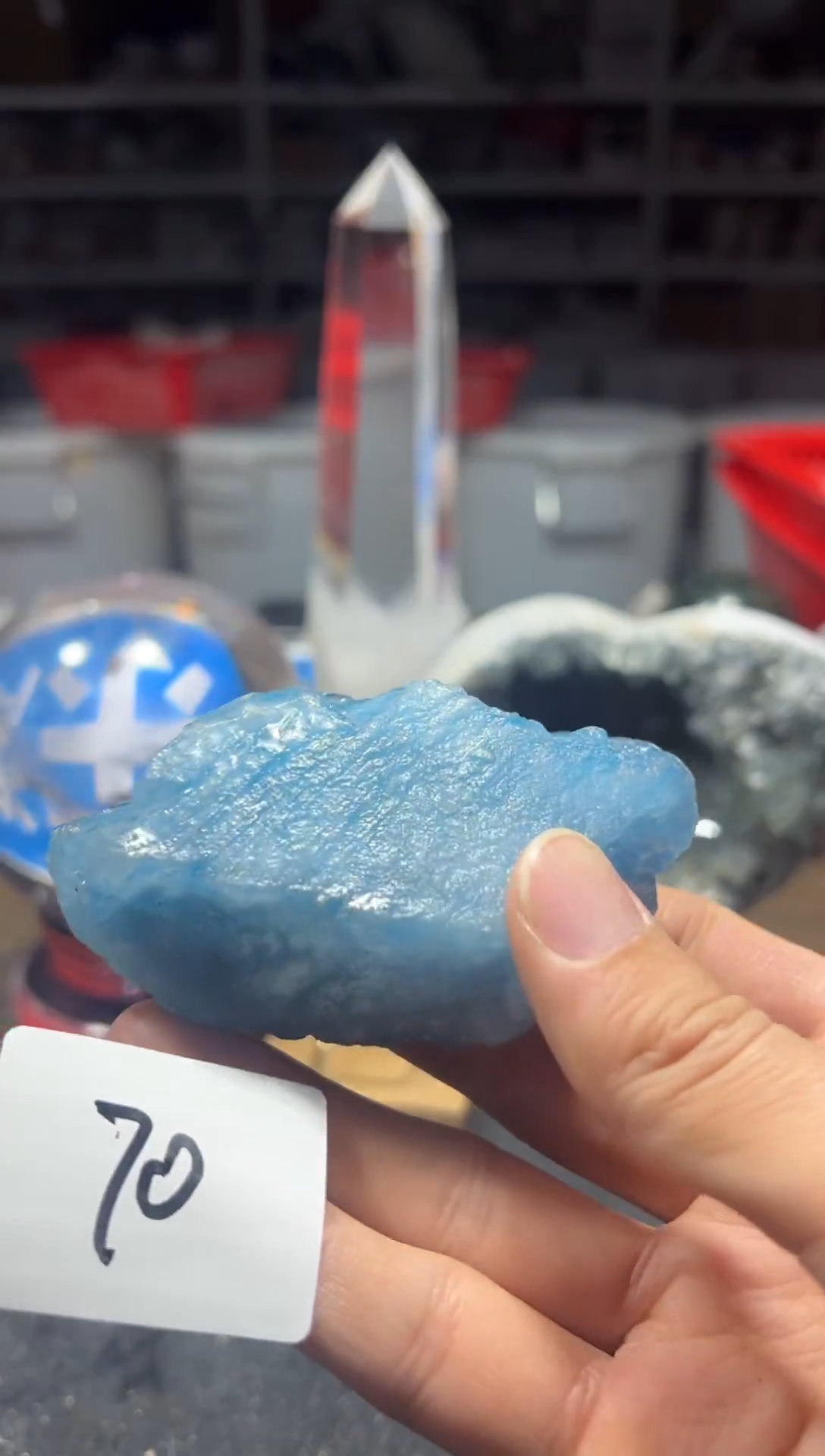 未镶嵌珠宝半成品水晶李*尘天然水晶默认微瑕70