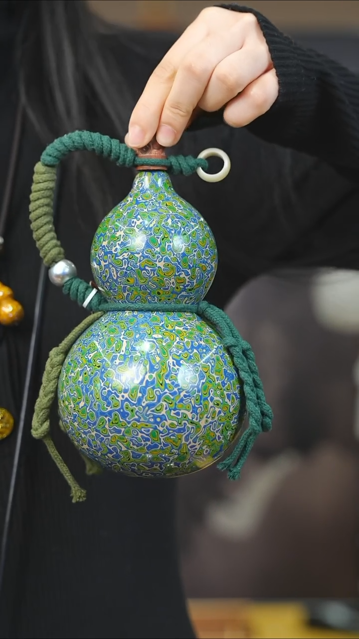 【闪购商品】XK240漆艺酒葫芦不包手串及旋转底座