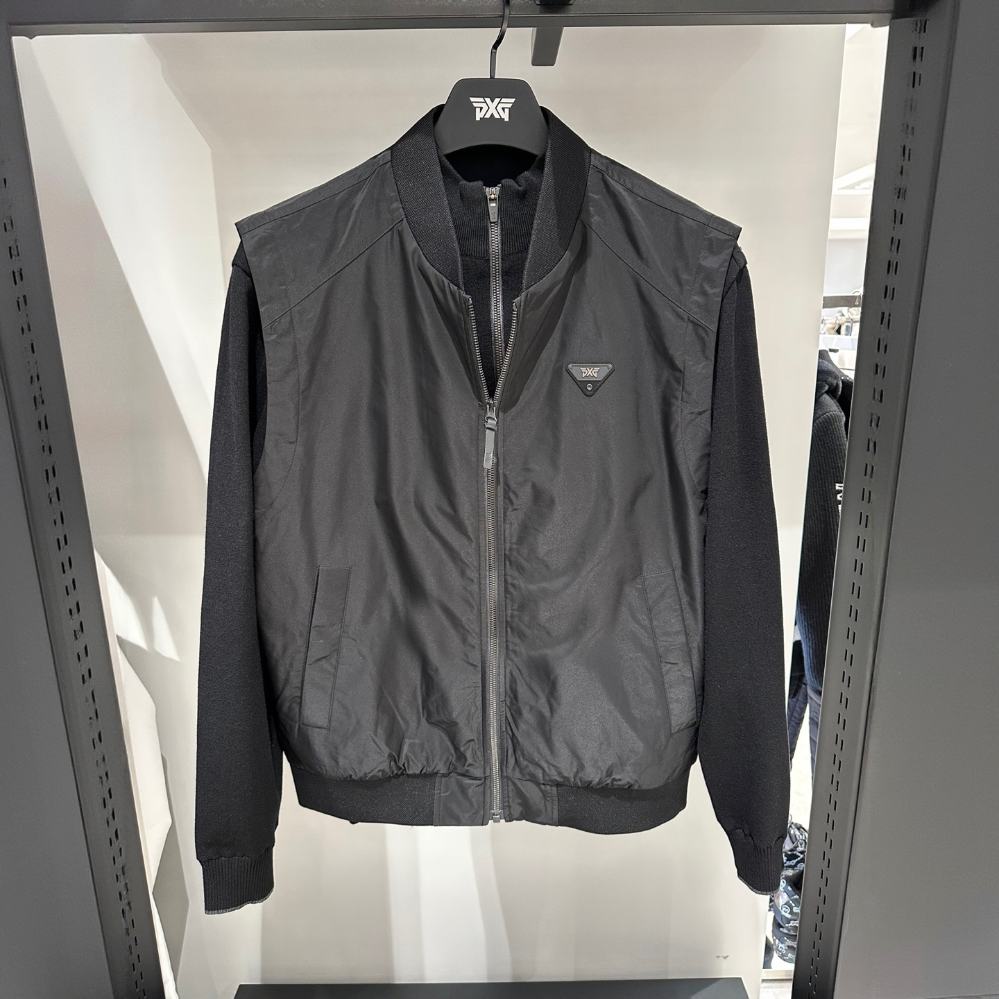 P家男士高尔夫两件套/针织外套立领夹克/防风马甲/修身百搭