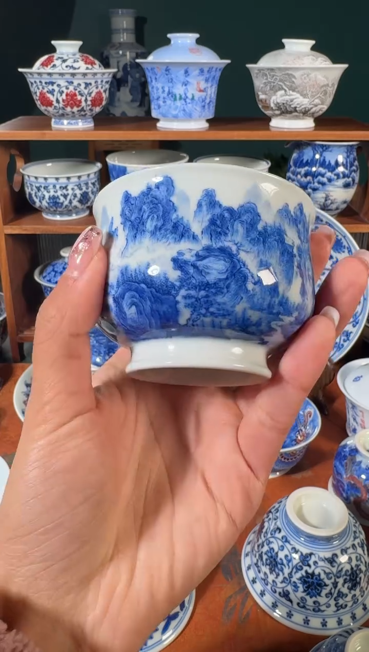 【闪购商品】杯刘建锋窑山水炉式杯