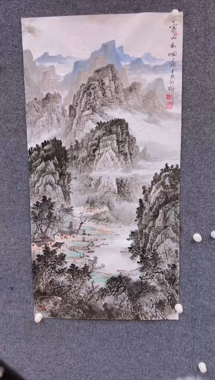 【闪购商品】国画1.26展馆-颜新辉四尺原作-山水23