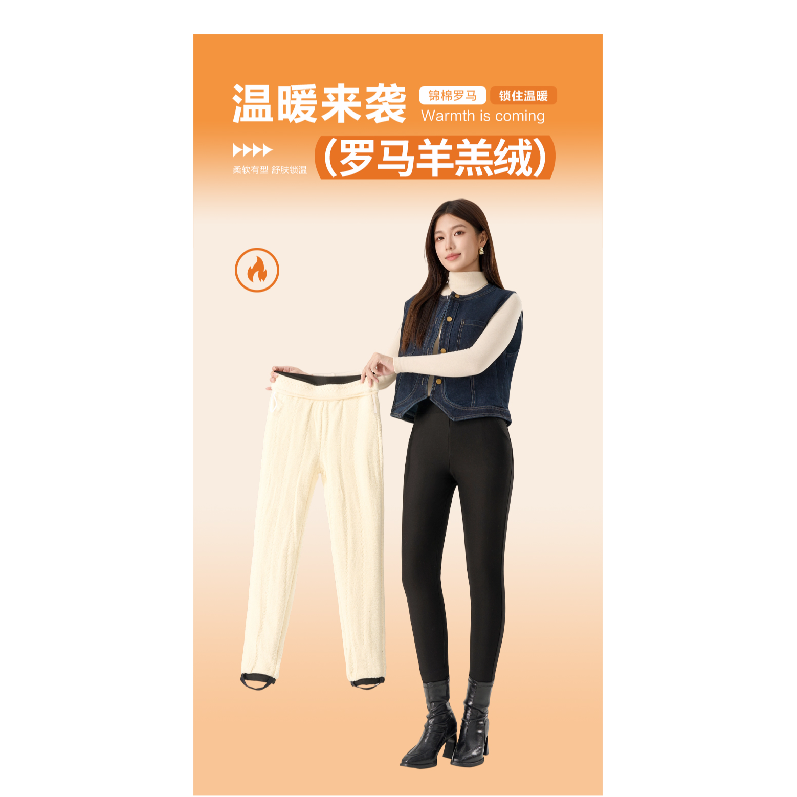 【加绒加厚】800克休闲裤高腰棉裤保暖裤小脚裤防寒羊羔绒女外穿