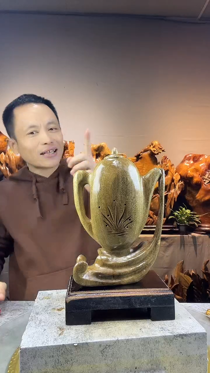 金丝楠储****赁小叶桢楠随行摆件8