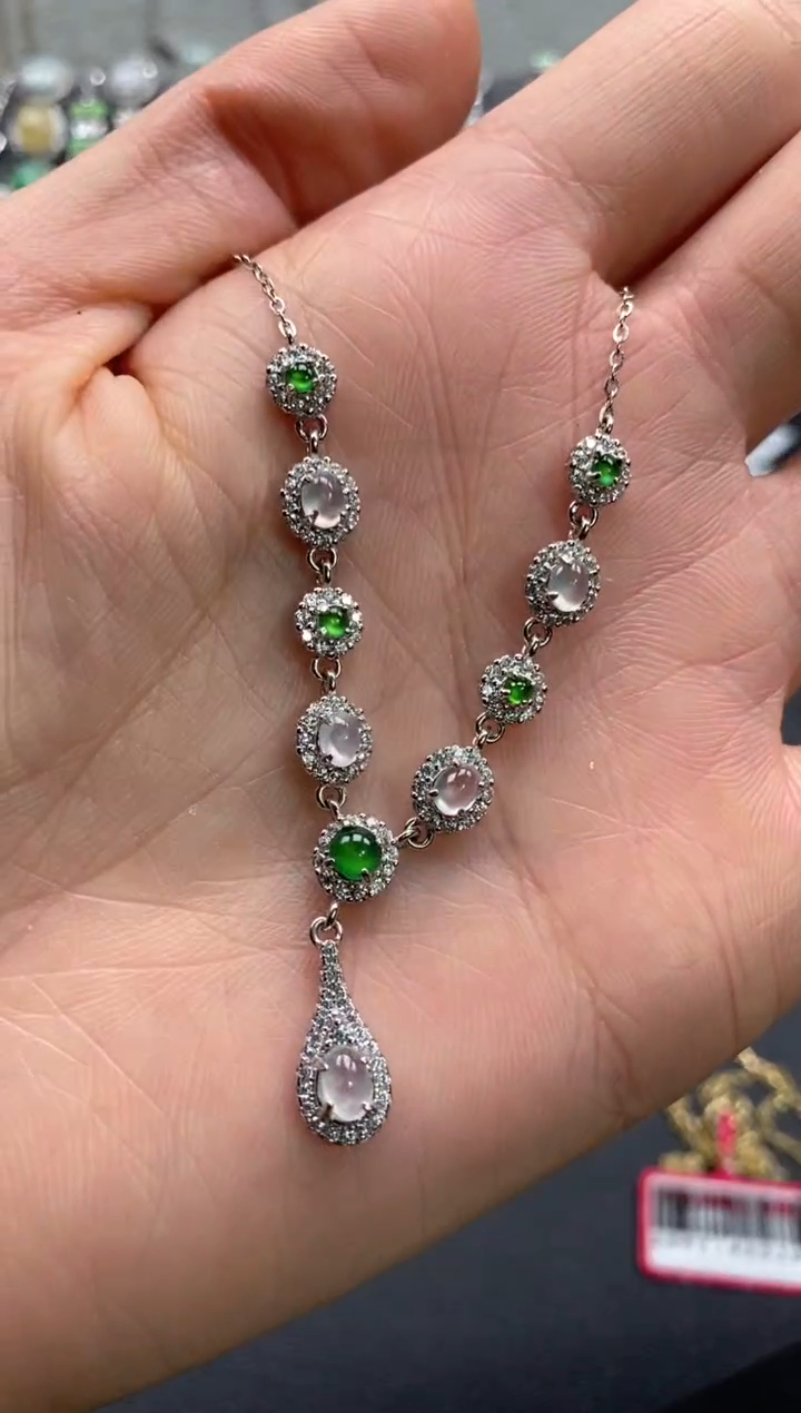 【闪购商品】翡翠戒指银S925镶嵌111111   1