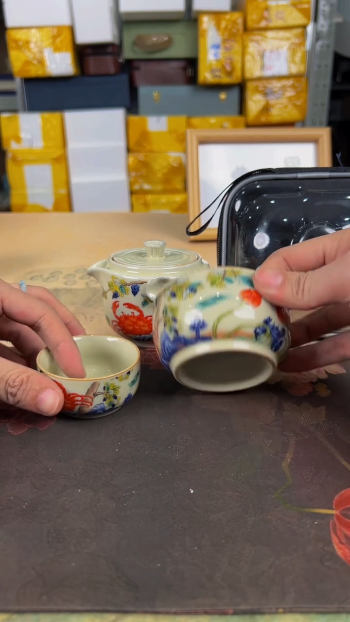 【闪购商品】陶瓷陶瓷旅行茶器套装