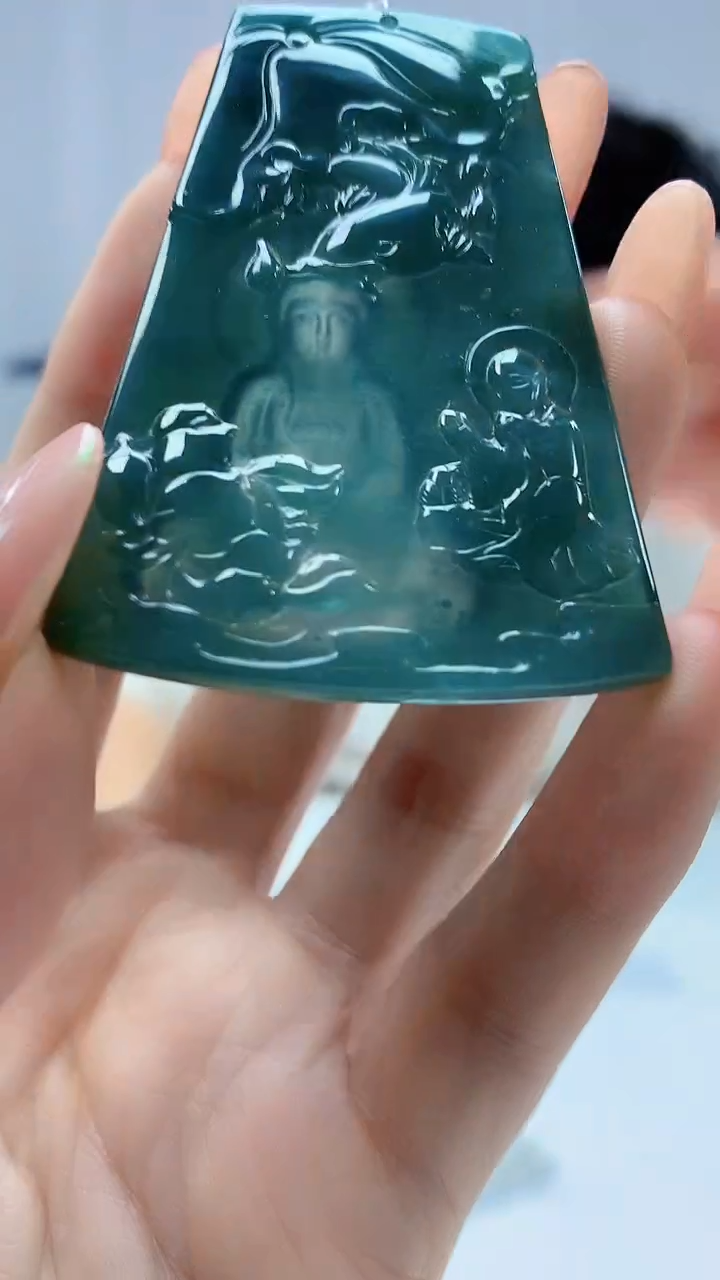 【闪购商品】定制翡翠未镶嵌4688DD-毛货挂件168